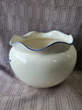 Blue and White Floral Ceramic Planter