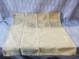 Lot of 12 Gold Toned Fabric Napkins