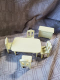 Vintage Strombecker True Scale Play Furniture Dining Room Set Model No. 72-200 (B)