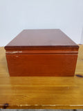 Vintage Wooden Silverware Chest Box