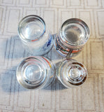 (B) 4 Piece Lot of Shot Glasses