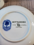 Mottahedeh Vista Alegre Historic Charleston Reproductions "Blue Pineapple" Demitasse and Saucer Set (4 SETS AVAILABLE PRICED INDIVIDUALLY AT $22 EACH)