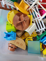 Bin of Small Plastic Toys