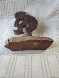 Carved Wooden Kokepelli Figurine