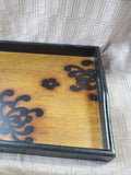 Wooden Floral Design Tray