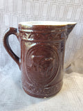 Brown Glazed Pottery Pitcher Vase
