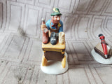 Department 56 The Heritage Village Collection "Cobbler & Clock Peddler" 2 Piece Figurine Set