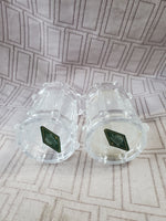 Shannon Crystal Drum Salt and Pepper Shaker Set