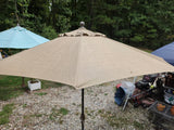 8' Sunbrella Tan Fabric Sun Umbrella