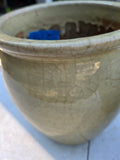 Pair or Glazed/Crackle Terracotta Planters