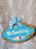 Pair of Wooden Hand Painted Signs