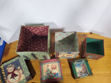 Set of 3 Christmas Nesting Boxes