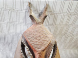 Vintage African Folk Art Wooden Mask