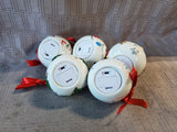 LightScapes Set of 5 Porcelain Ornaments with Gift Boxes