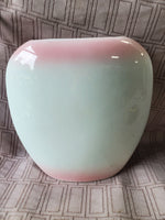 Flat Porcelain Peacock Vase