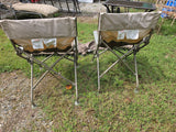 Two Folding Arm Chairs w/Carry Bags