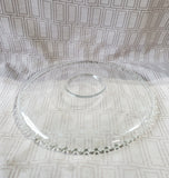 Vintage Clear Glass Cake Plate