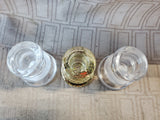 Lot of 3 Tapered Candlesticks