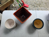 Trio of Glazed Planters