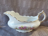 Warwick China Pink Floral Gravy Boat