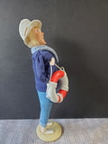 (AAA) Byers' Choice Carolers "Beachy Man Holding Life Preserver" Figurine