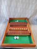 Solid Wood Shut the Box Strategic Numbers Game