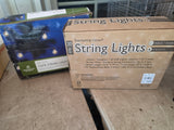 Two 20-Bulb Strings of Indoor/Outdoor Cafe Lights (40 total bulbs)