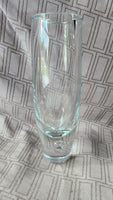 Heavy Clear Glass Vase