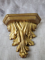 Ornate Gold Toned Wall Shelf
