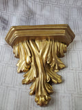 Ornate Gold Toned Wall Shelf