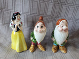 Walt Disney Productions Ceramic Snow White, Sleepy, and Bashful Figurine Set