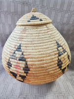 Vintage Zulu Hand Woven Basket