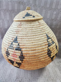 Vintage Zulu Hand Woven Basket