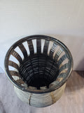 Wooden and Metal Floor Vase