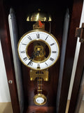 Ethan Allen Skeleton Style Pendulum Wall Clock DOES NOT APPEAR TO BE WORKING