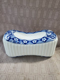 Asian Inspired Blue and White Geisha Pillow