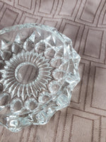 Heavy Clear Glass Ash Tray
