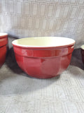 Williams-Sonoma Emile Henry Ceramic Maroon 3 Piece Nesting Bowl Set