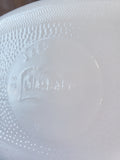 Glasbake "Green Daisy" Milk Glass Baking Dish