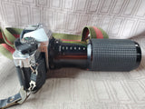 Canon AE-1 Camera with 2 Lenses UNTESTED