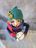 Signed Byers' Choice Carolers Drummer Boy Figurine