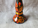 Russian Khokhloma Lacquerware Candlestick