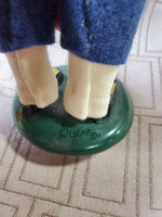 Signed Byers' Choice Carolers CW "Colonial Boy with Slingshot" Figurine