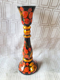 Russian Khokhloma Lacquerware Candlestick