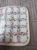 (C) 1992 Hill Design Inc. Ceramic "Double Wedding Ring" Tile