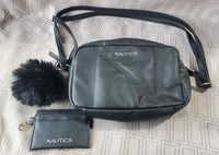 Nautica Black Crossbody Bag with Card Wallet