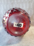 Ruby Red Glass Vase