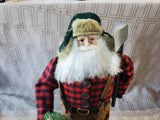 Lumberjack Santa in Flannel Figurine