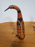 Carved Dried Gourd Bird Figurine