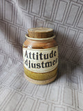 Pottery "Attitude Adjustments" Jar